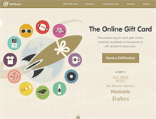 Tablet Screenshot of giftrocket.com